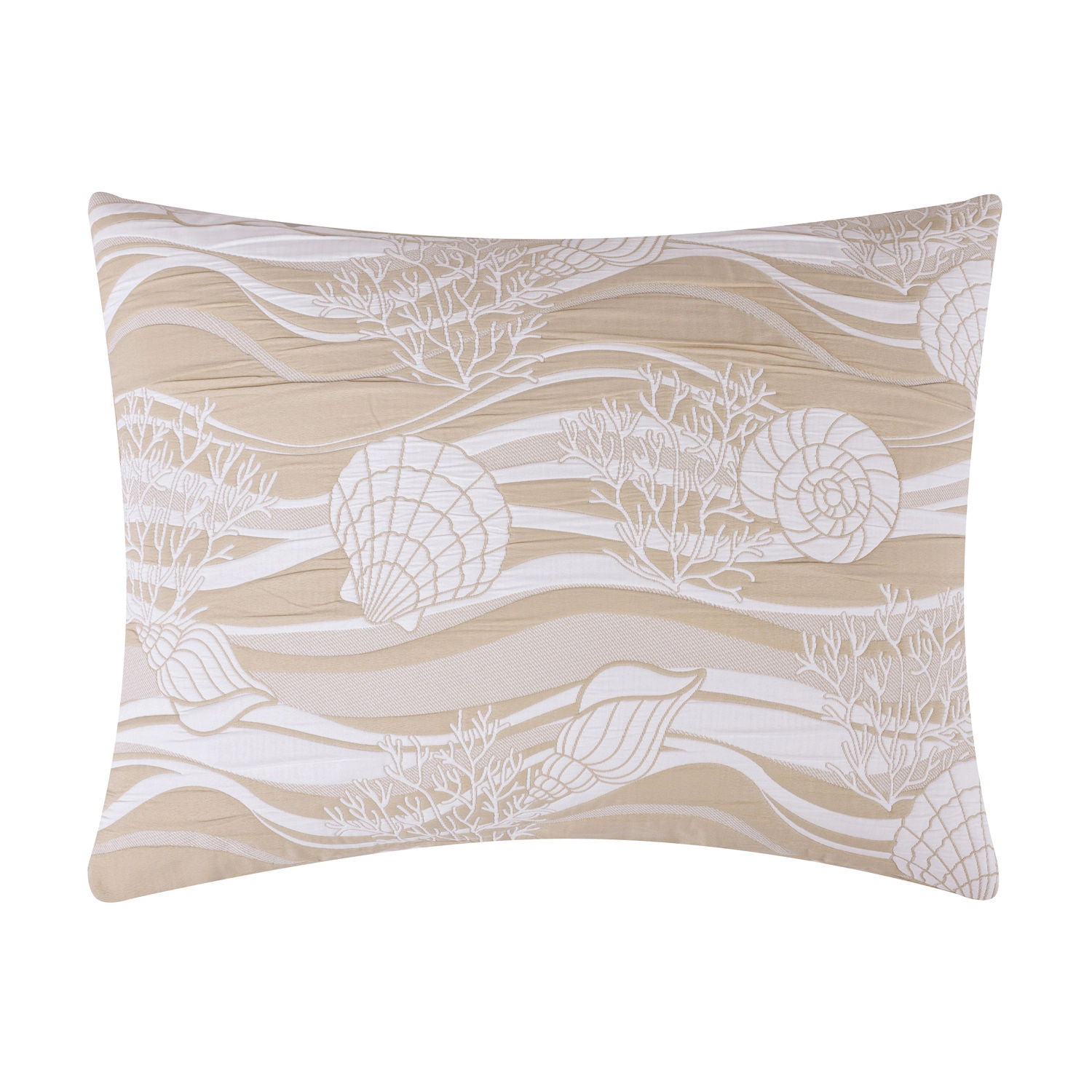 Greenland Home Fashions 100% Woven Polyester Jacquard Dover Coastal Sham