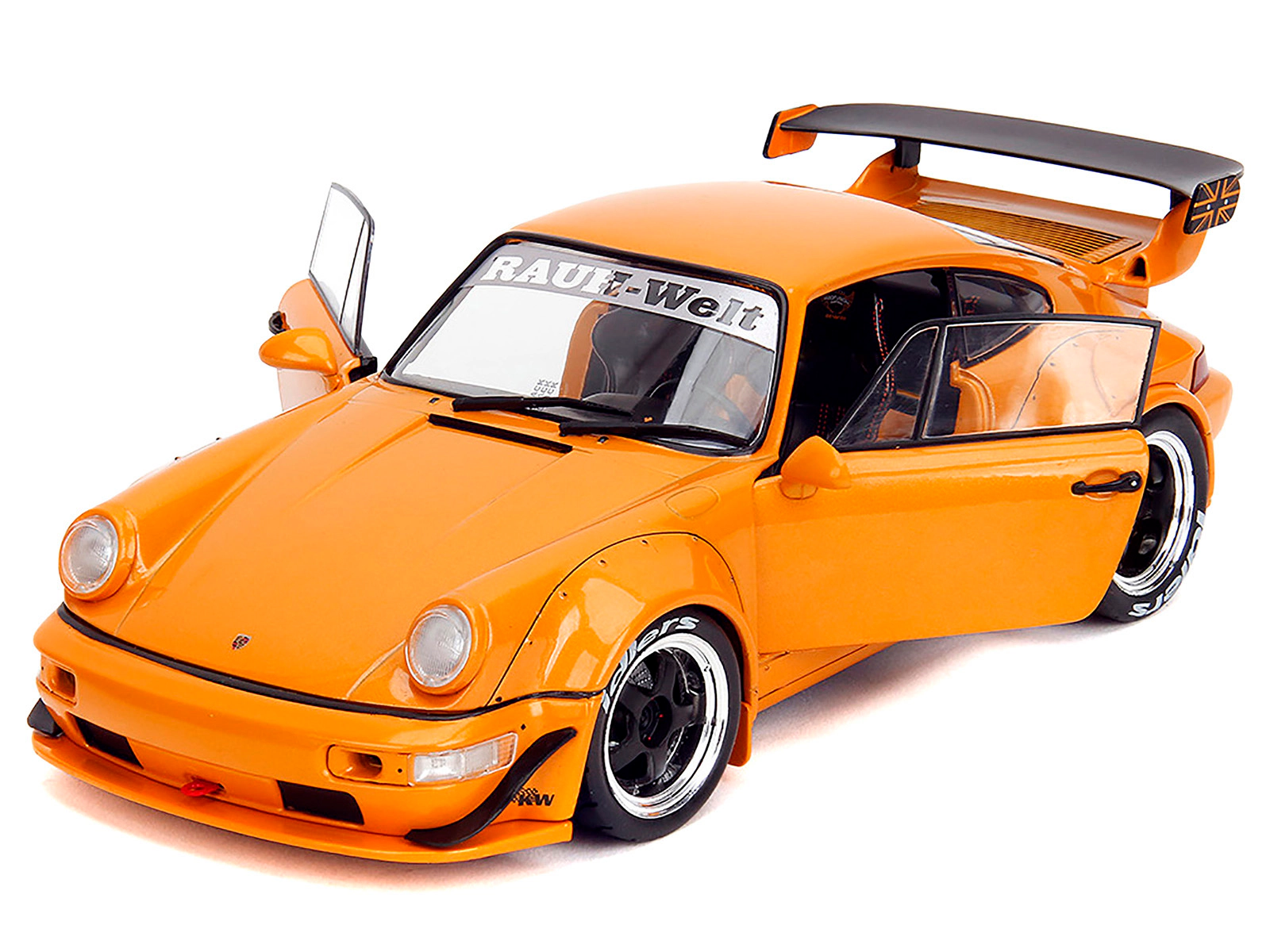Jada RWB Bodykit "Hibiki" Orange Metallic "Pink Slips" Series 1/18 Diecast Model Car by Jada