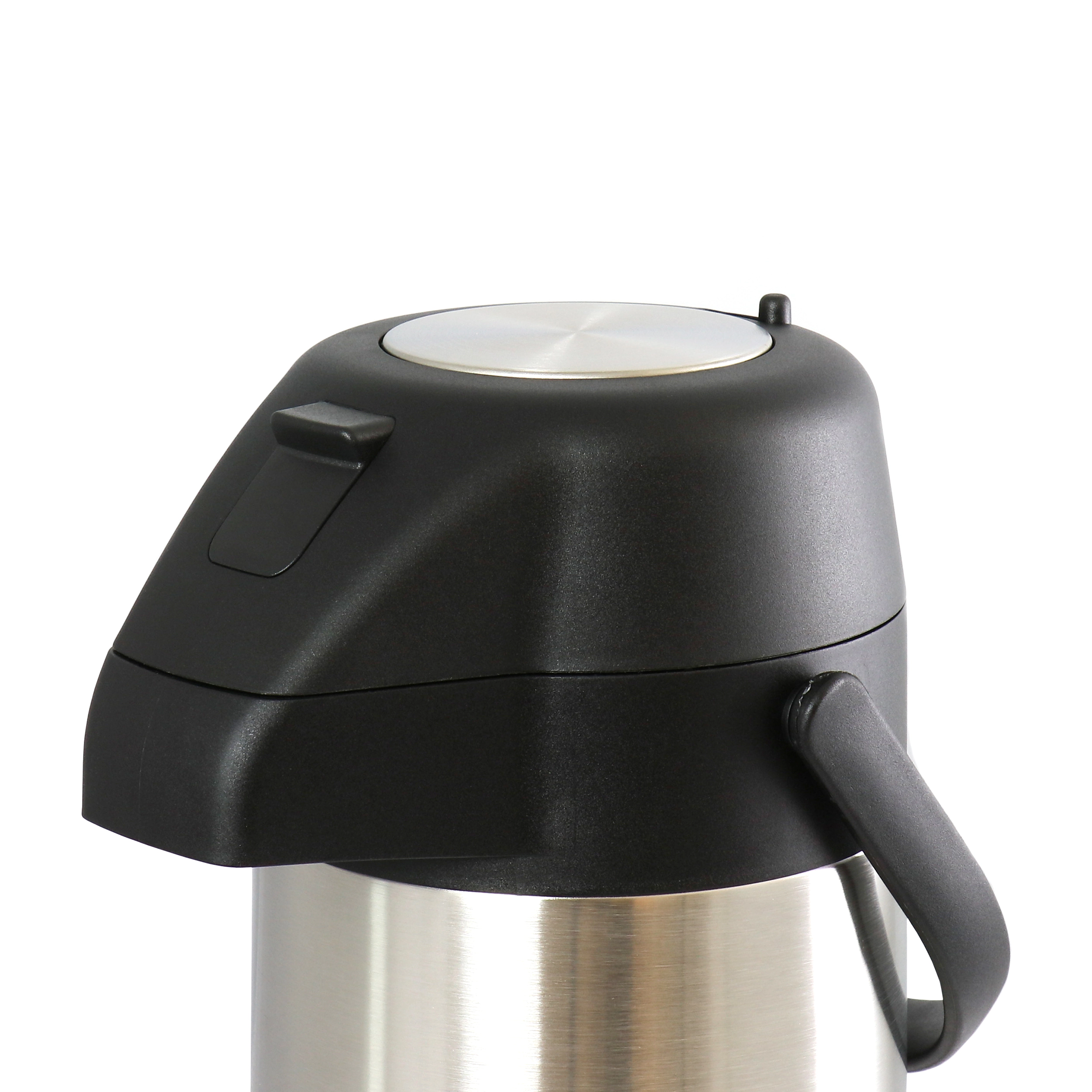 MegaChef 3.17 Quart Stainless Steel Vacuum Body Pump Cap Air Pot