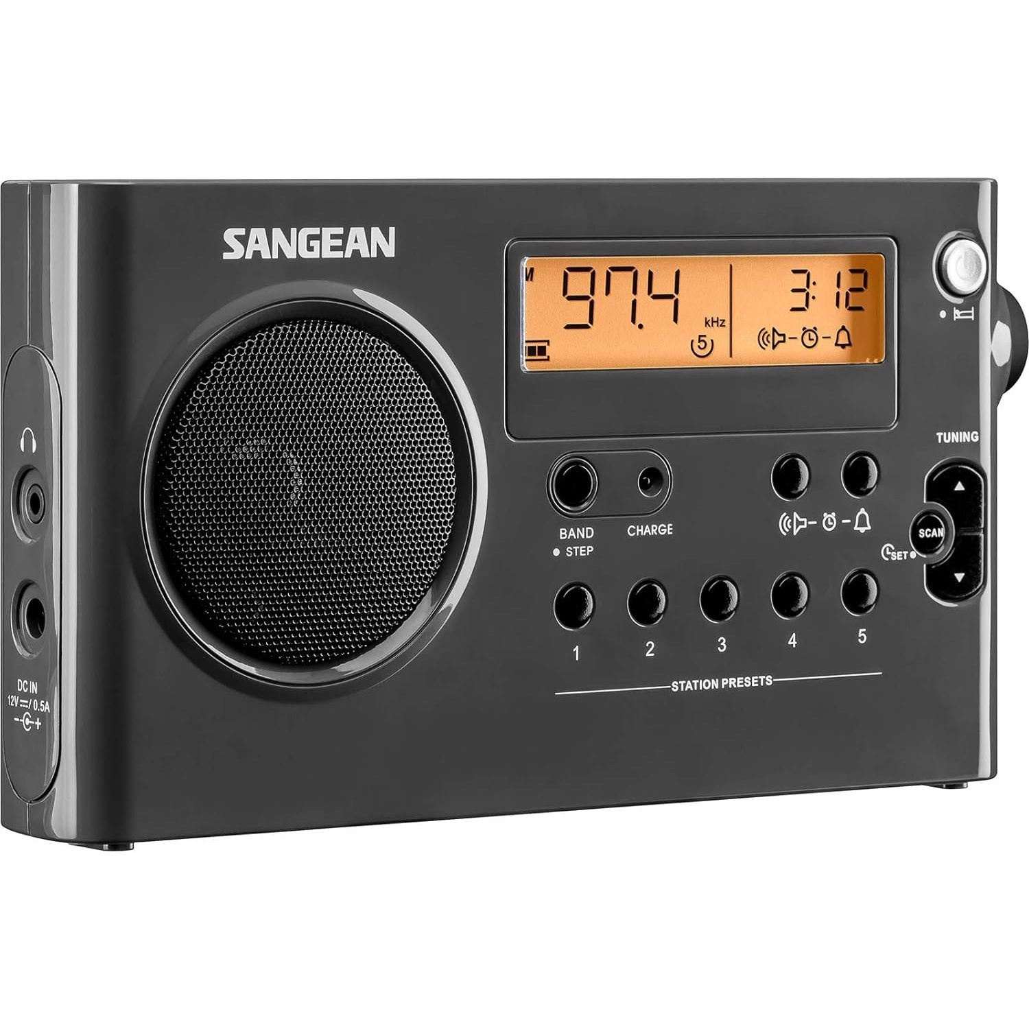 SANGEAN SG-106 Portable AM/FM Radio with Digital Tuning and Enhanced Audio Performance