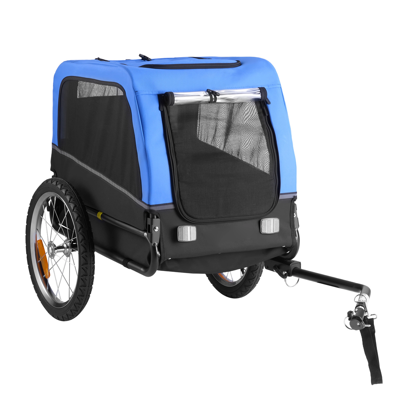HONGGE Foldable Dog Bike Trailer for Small to Medium Dogs, Supports up to 66 lbs, Fits 22-28 in Bicycle Wheels