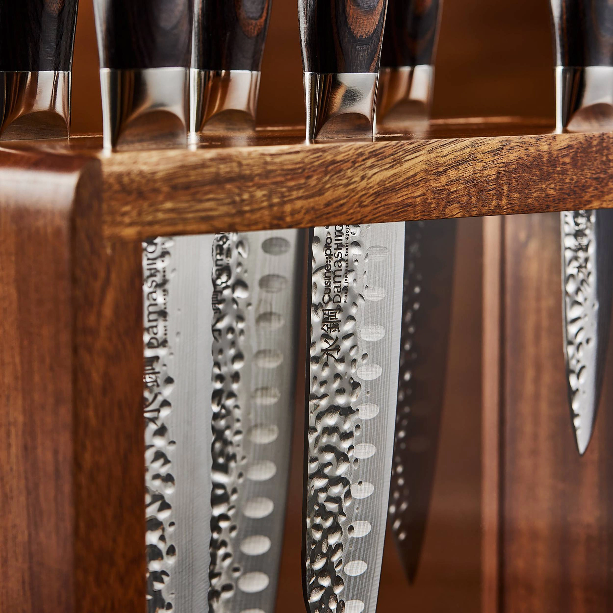 Cuisine::pro® Damashiro EMPEROR® Mokuzai Knife Block 7 Piece