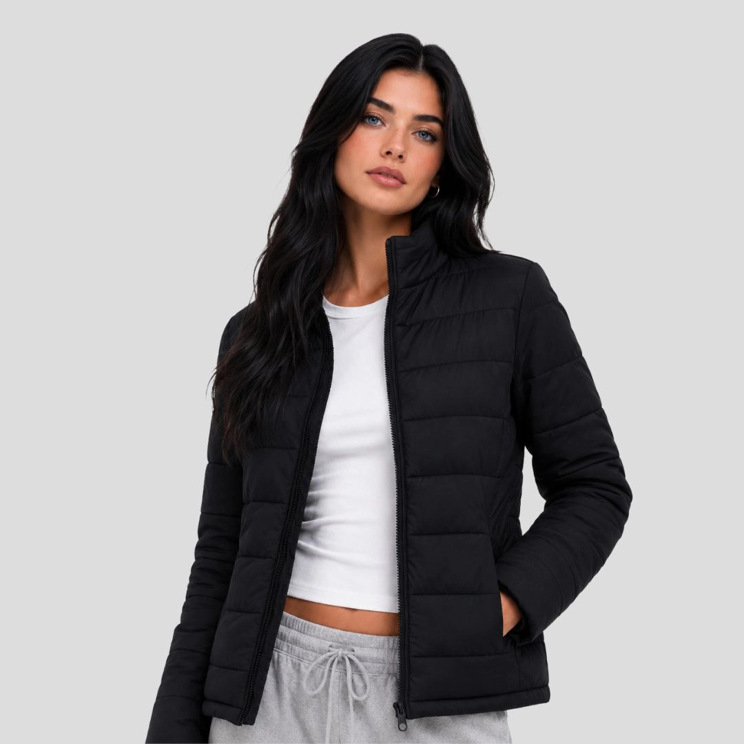 Artyska Women's Lightweight Quilted Stand Collar Puffer Jacket