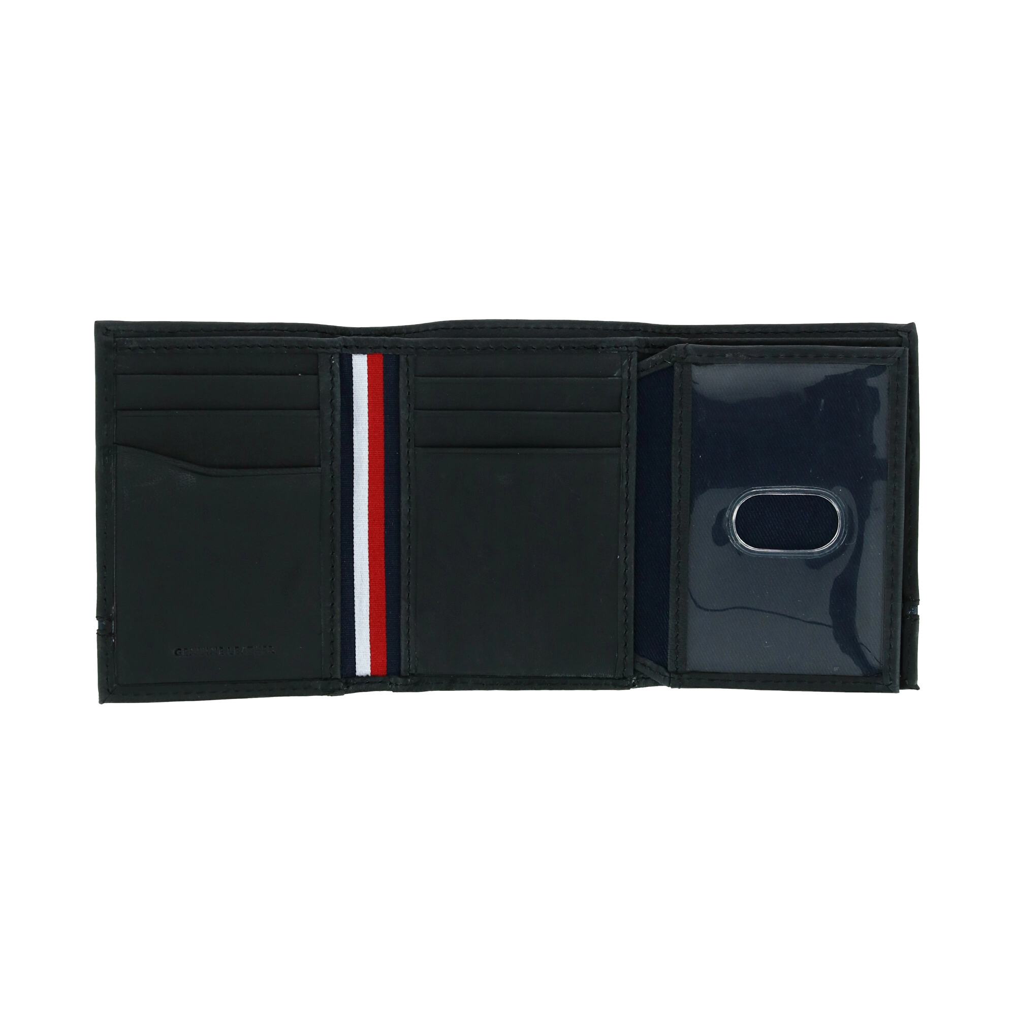 Tommy Hilfiger Men's Leather Leif RFID Trifold Wallet with Double ID
