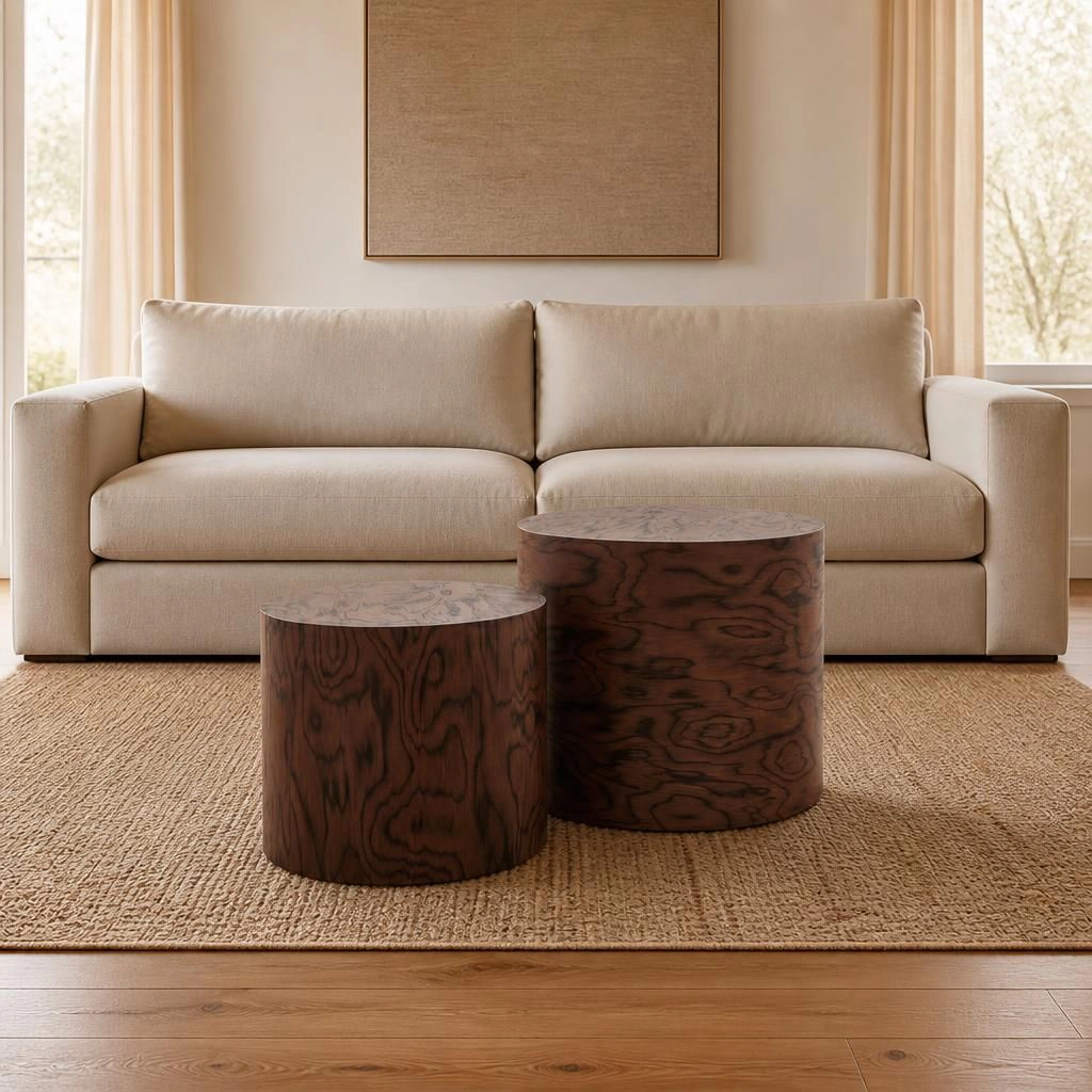 GOODSILO Compact Square Solid Wood End Table Small Accent Table