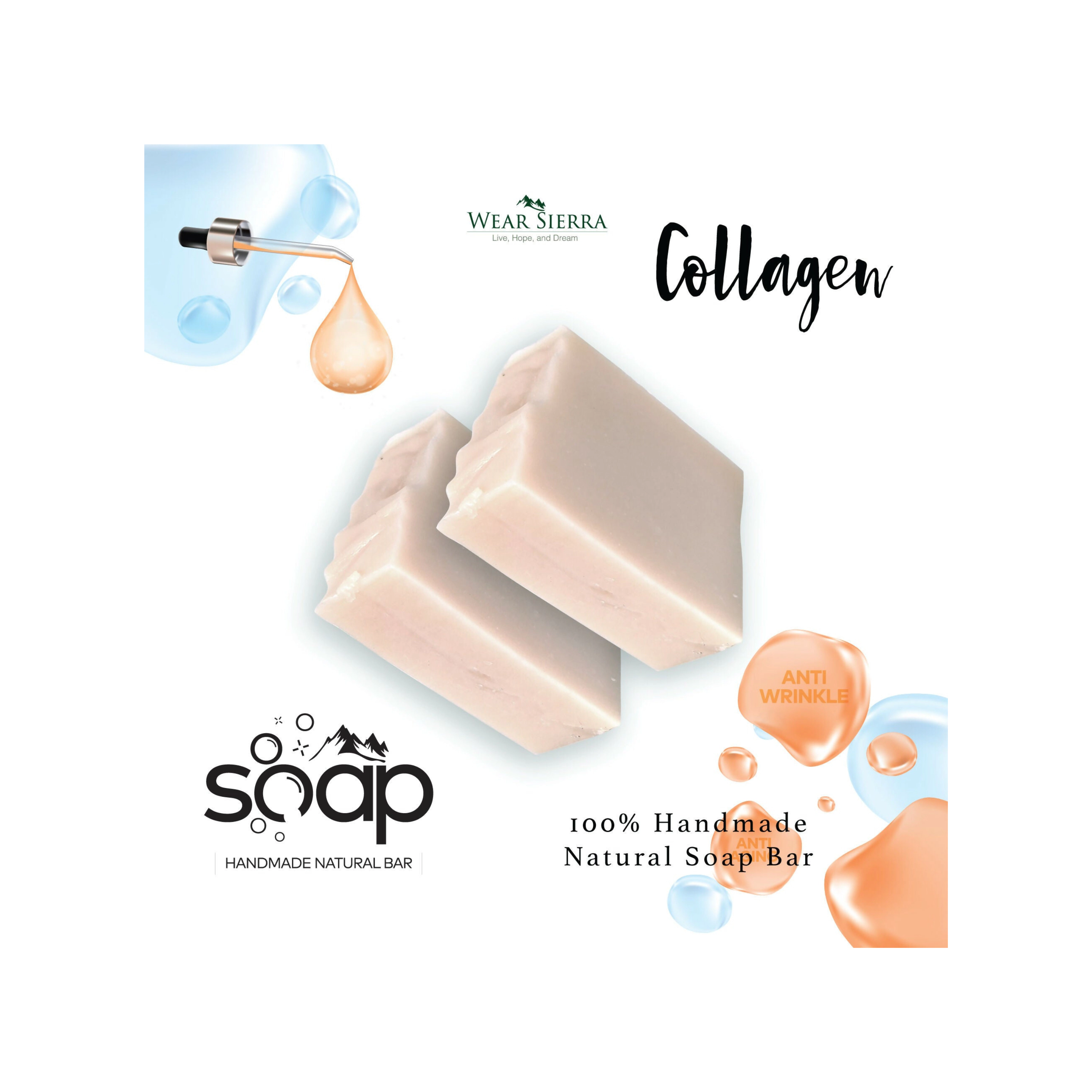 Wear Sierra Handmade Collagen Soap Bar Pack Of 2