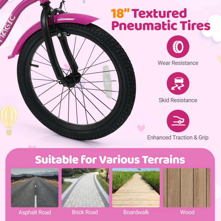 Hivvago Kids Bike with Training Wheels for Aged 3-4 Years Old