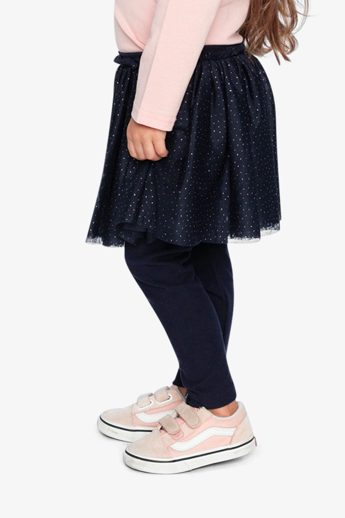Deux par Girls Leggings with Integrated Tulle Skirt