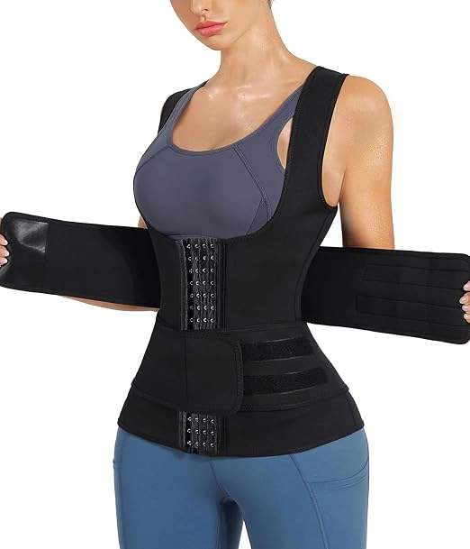 Nebility Women Workout Sauna Sweat Waist Trainer Vest