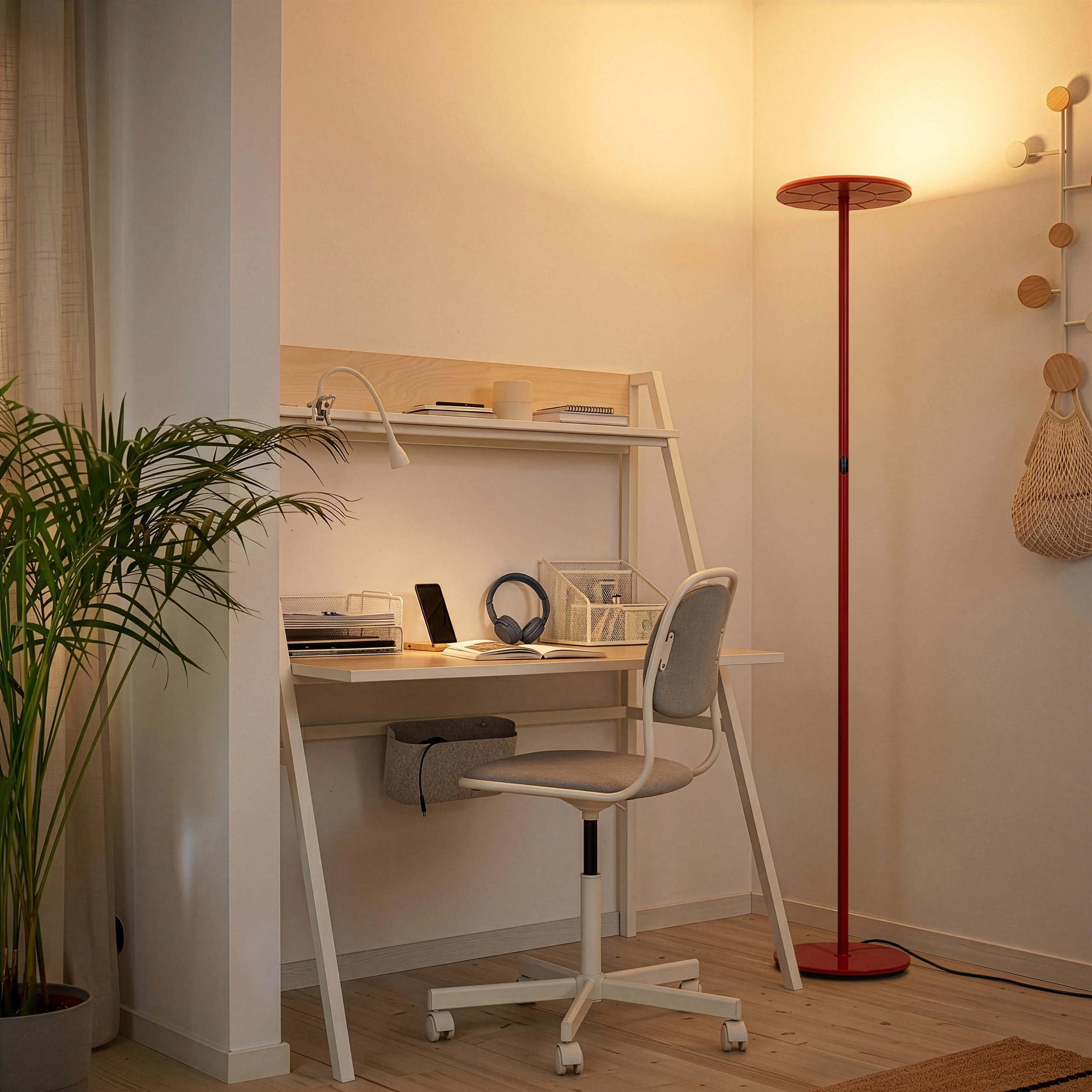 Brightech Sky Torchiere Adjustable Floor Lamp