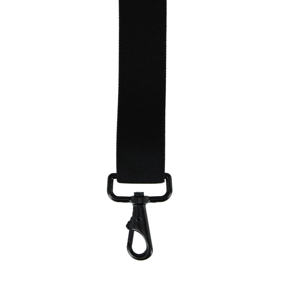 CTM Men's Elastic X-Back Black Swivel Hook Suspenders