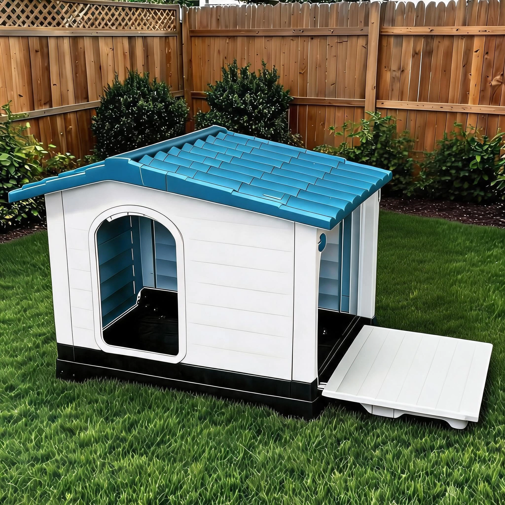 Durable Weather-Resistant Outdoor Dog House, Comfortable Pet Kennel