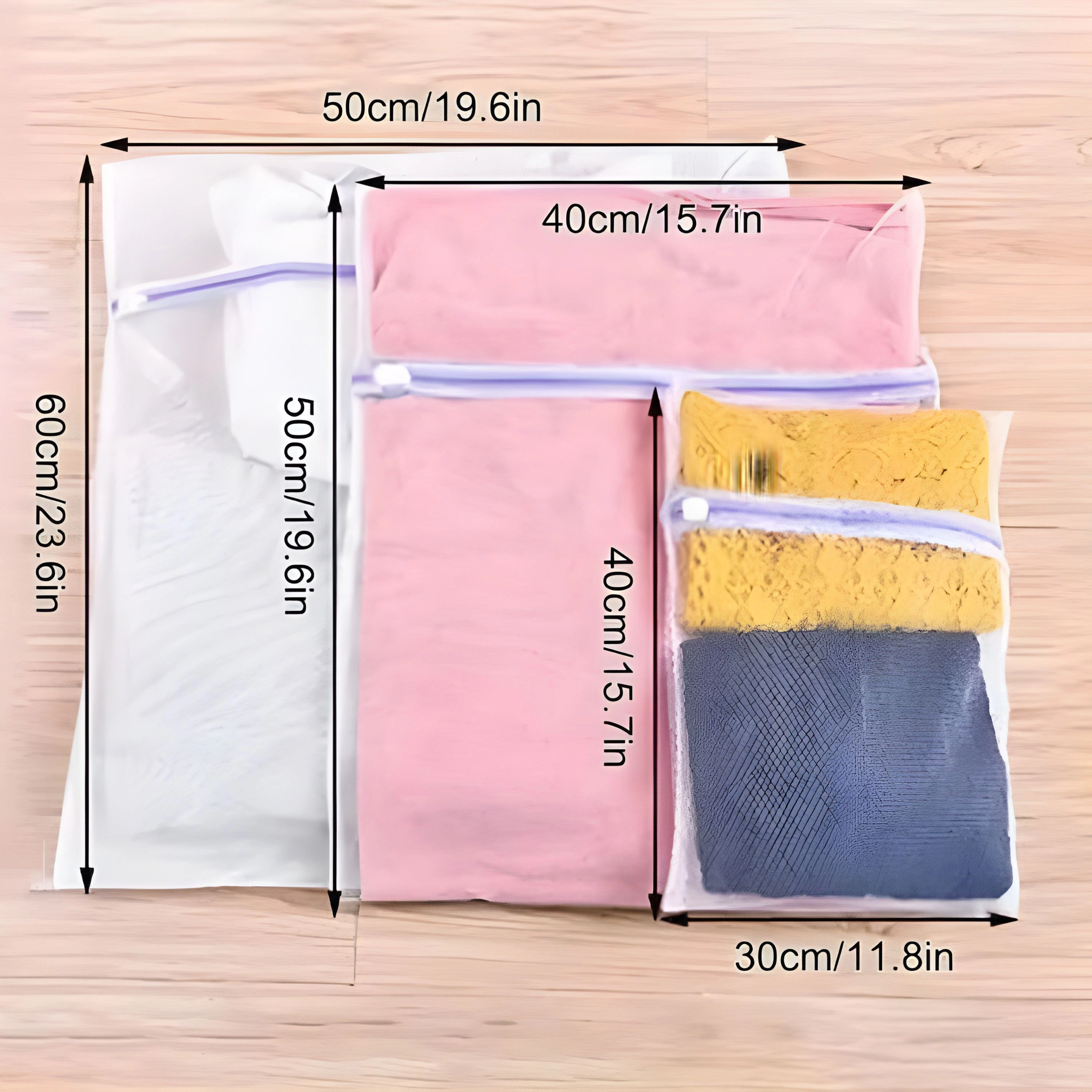 Kitcheniva 3 Pack Resuable Purple Laundry Mesh Bags For Clothes, Delicates, Shoes