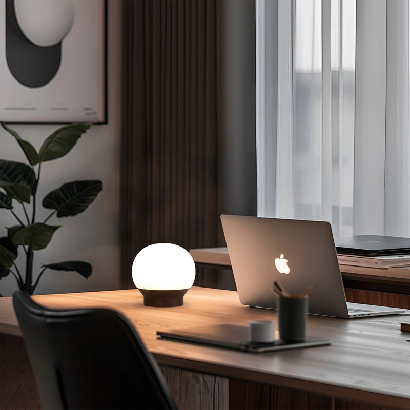 Brightech Marlow Dimmable Globe Desk Lamp