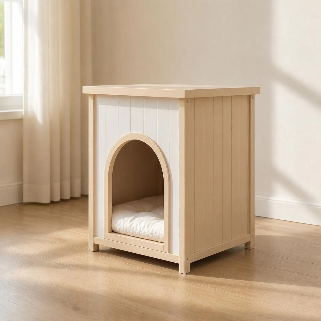 Ifmall Solid Wood Raised Pet Bed