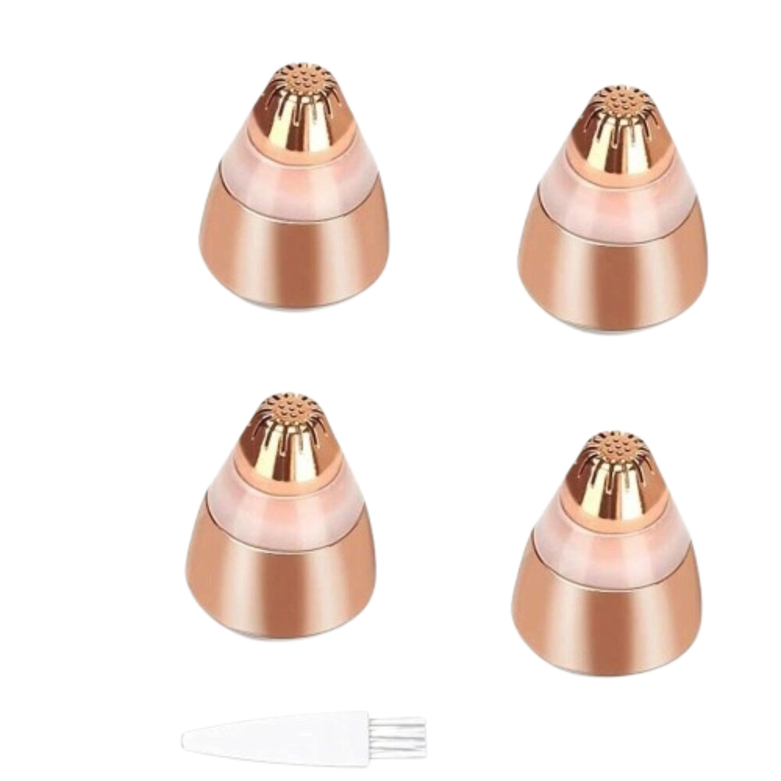 Home Collection Eyebrow Hair Remover Replacement Heads with Cleaning Brush 4 Pack