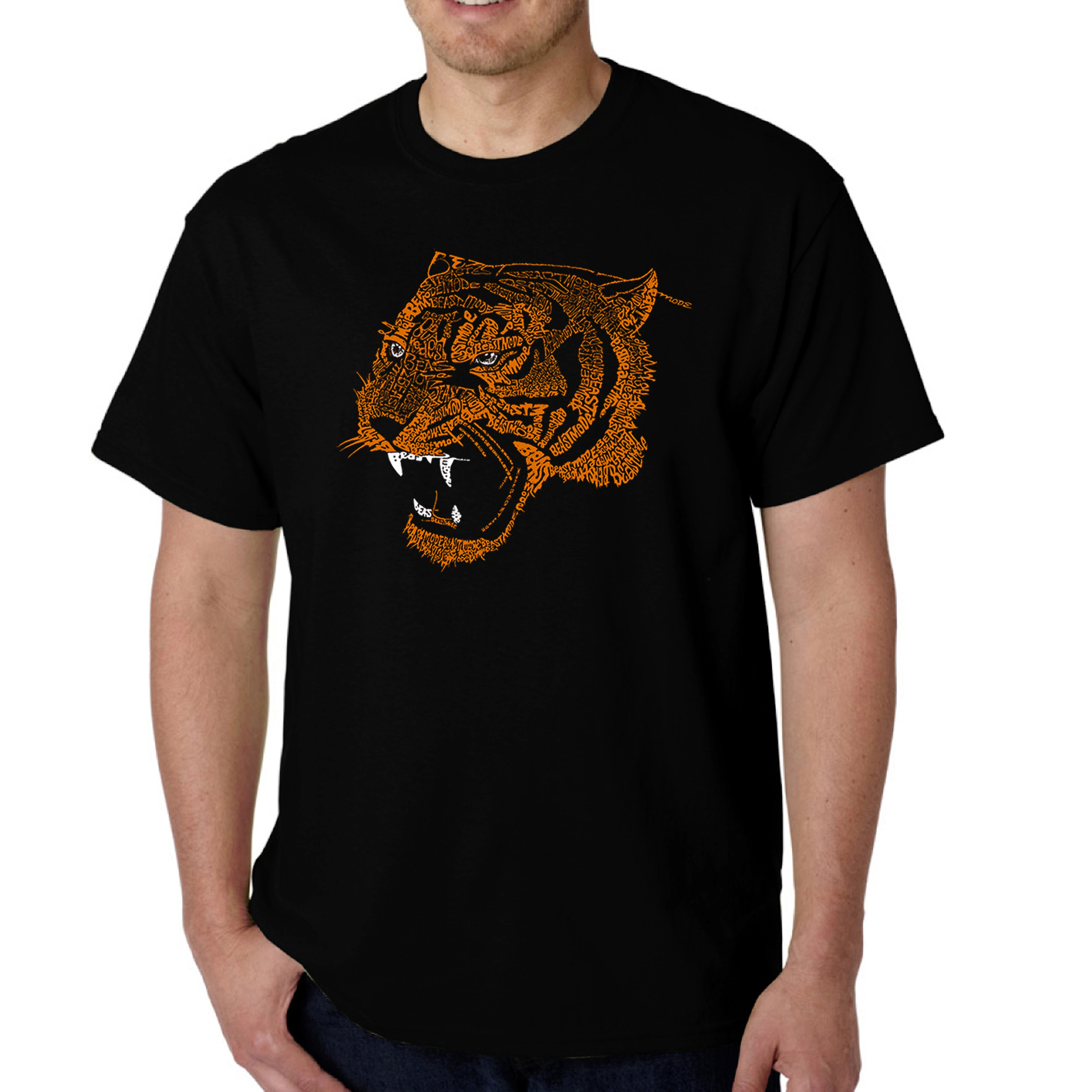 LA Pop Art Men's Word T-Shirt - Beast Mode