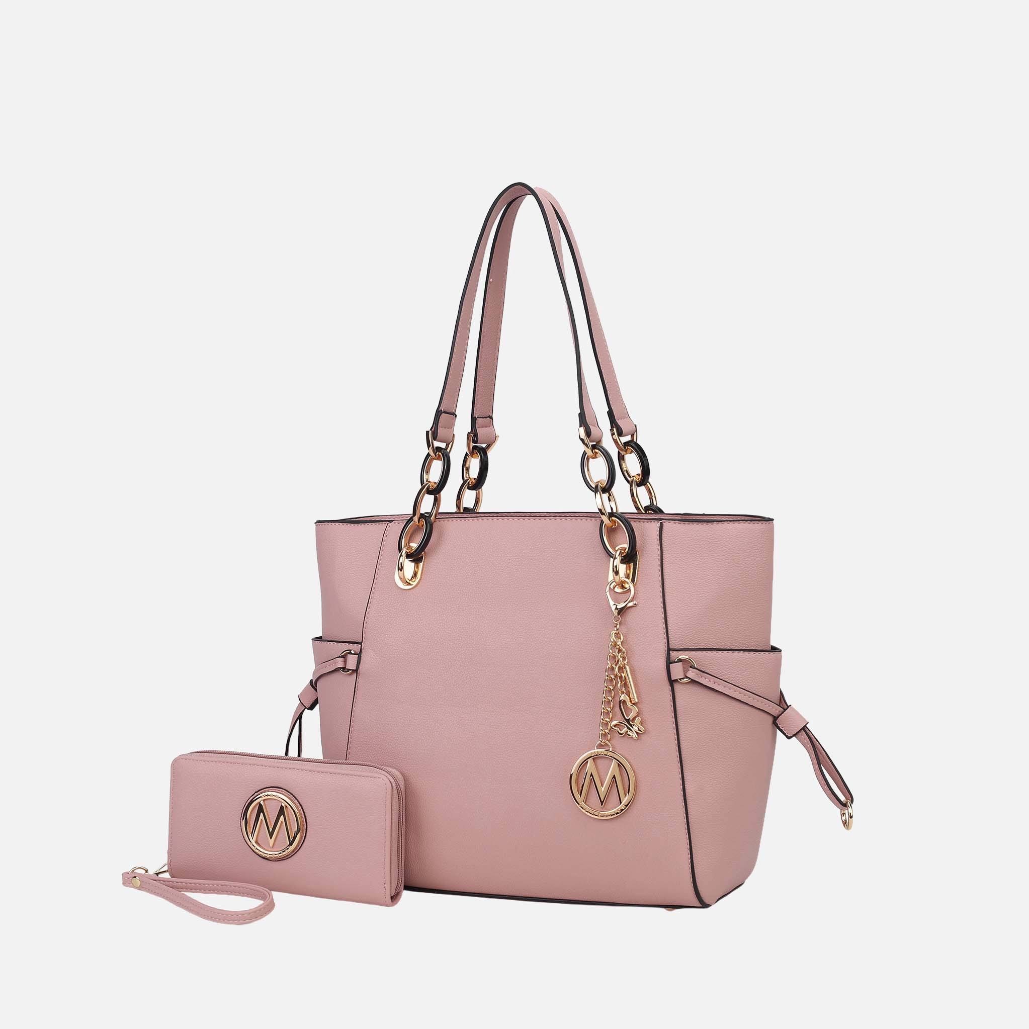 MKF Collection by Mia K Yale Tote with Wallet - Vegan Leather Handbag for Women