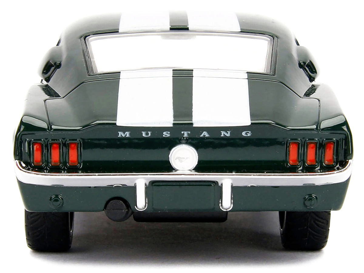 Jada Sean's Ford Mustang Dark Green with White Stripes "Fast & Furious" Movie 1/32 Diecast Model Car by Jada