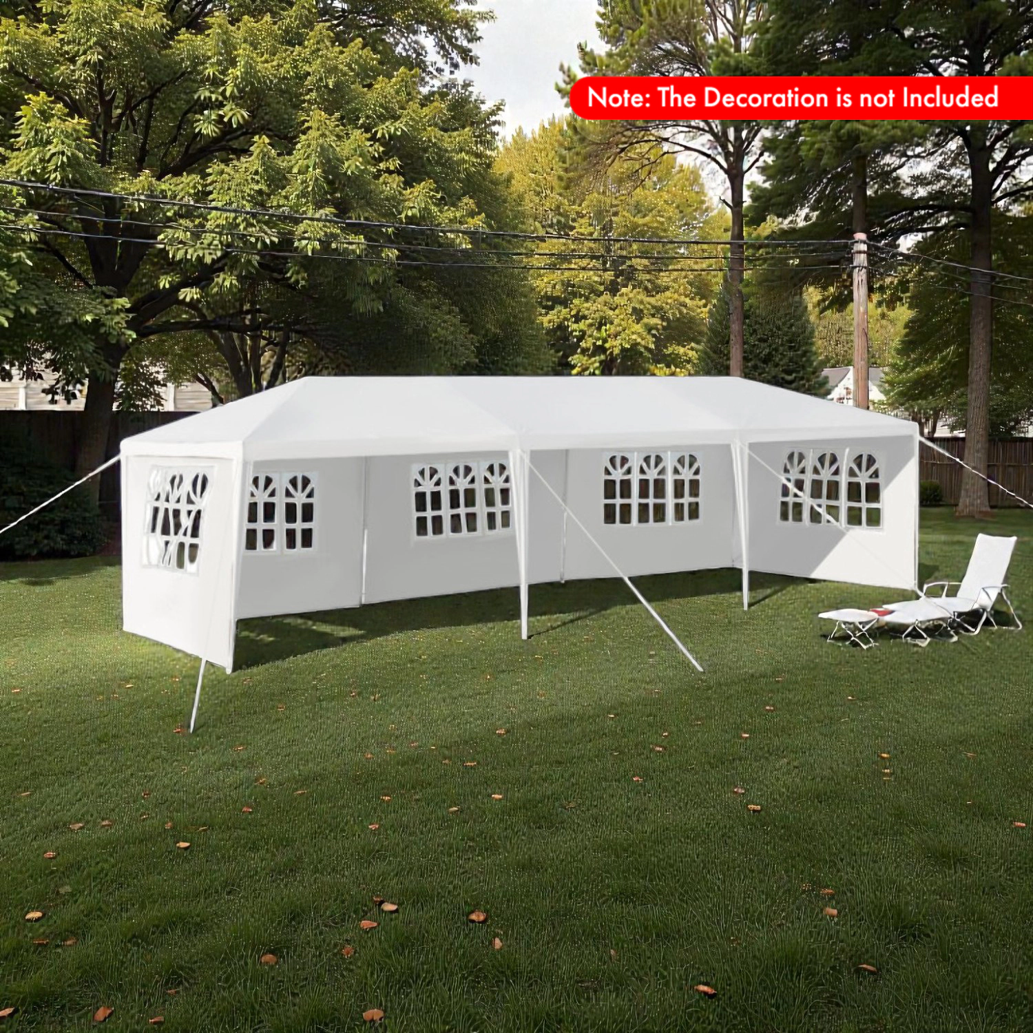 Hivvago Party Pavilion Tent with Removable Side Panels