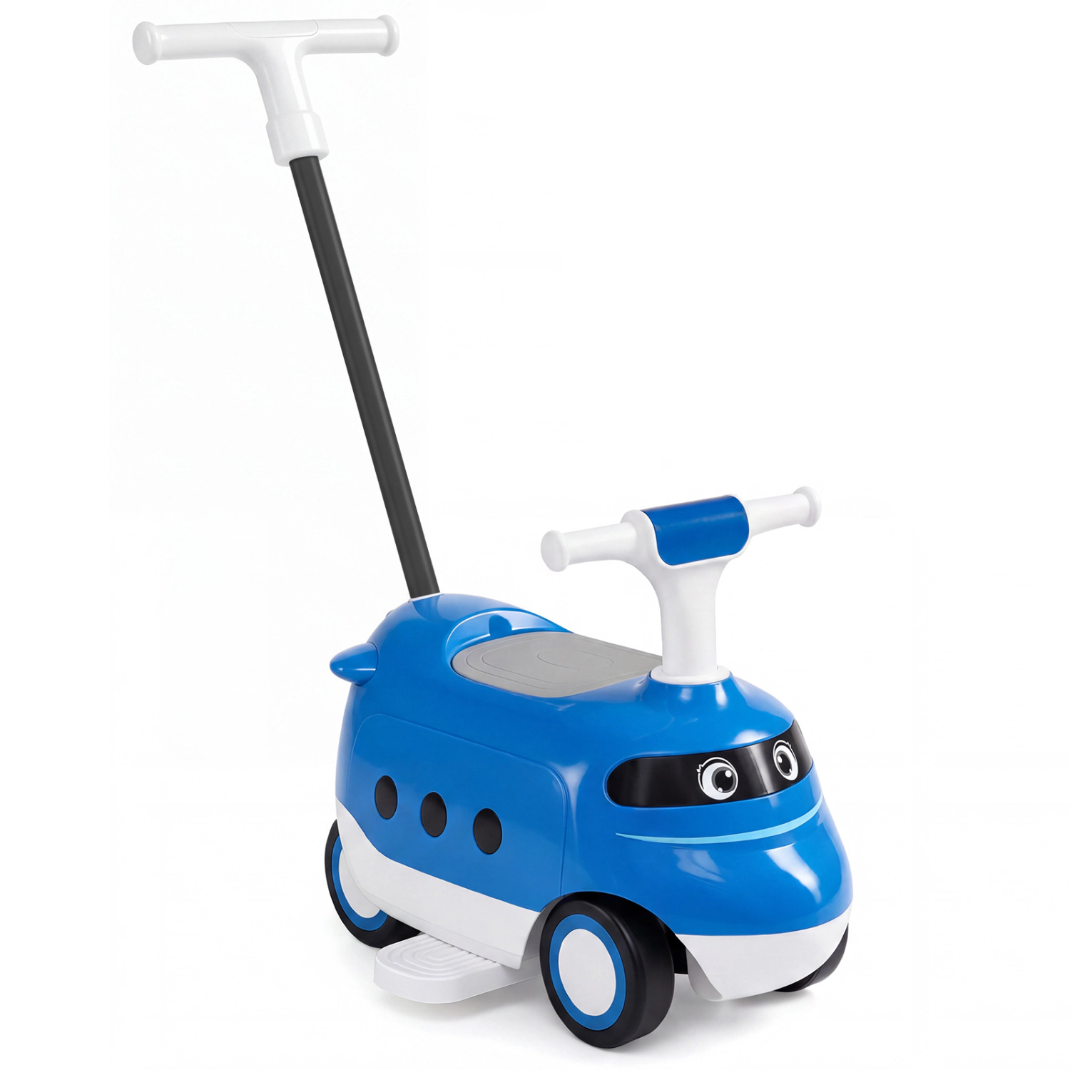 LJG 2-in-1 Ride on Push Car for Toddlers 1-3 Years Old with Horn
