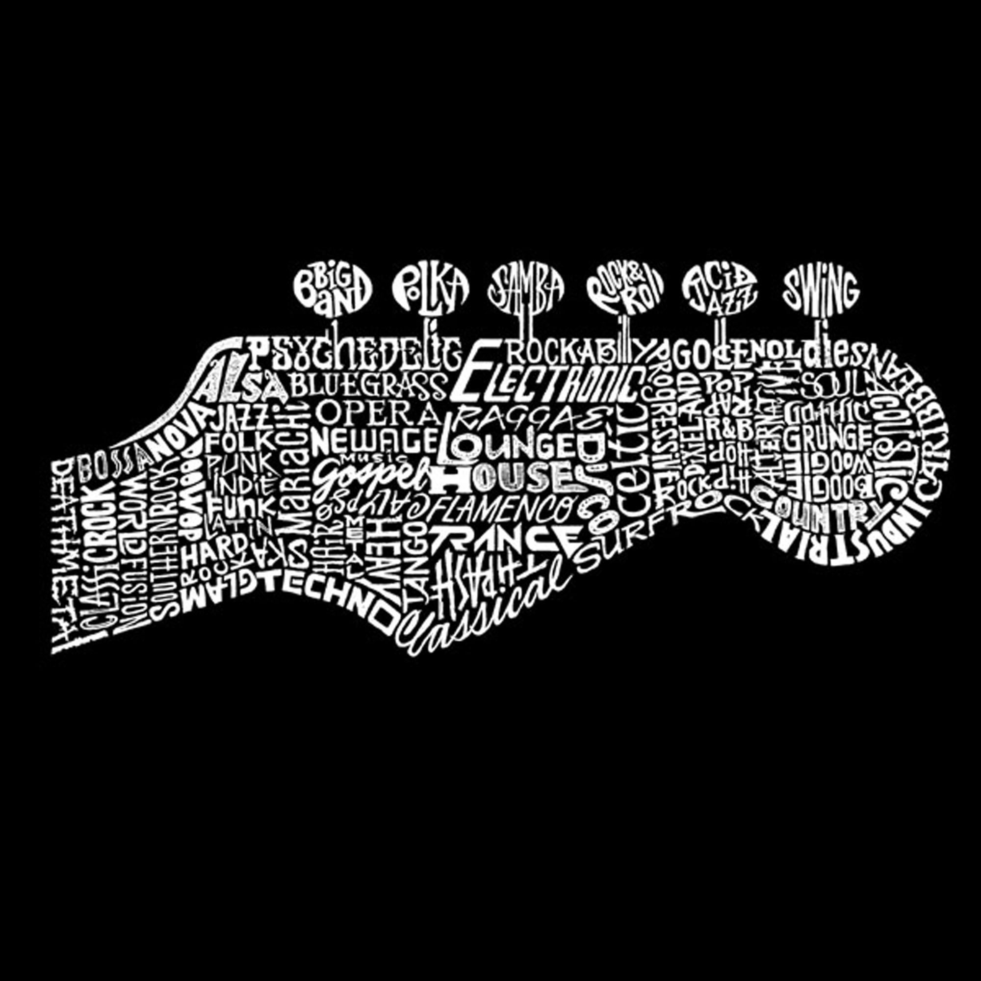 LA Pop Art Men's Word T-Shirt - Guitar Head