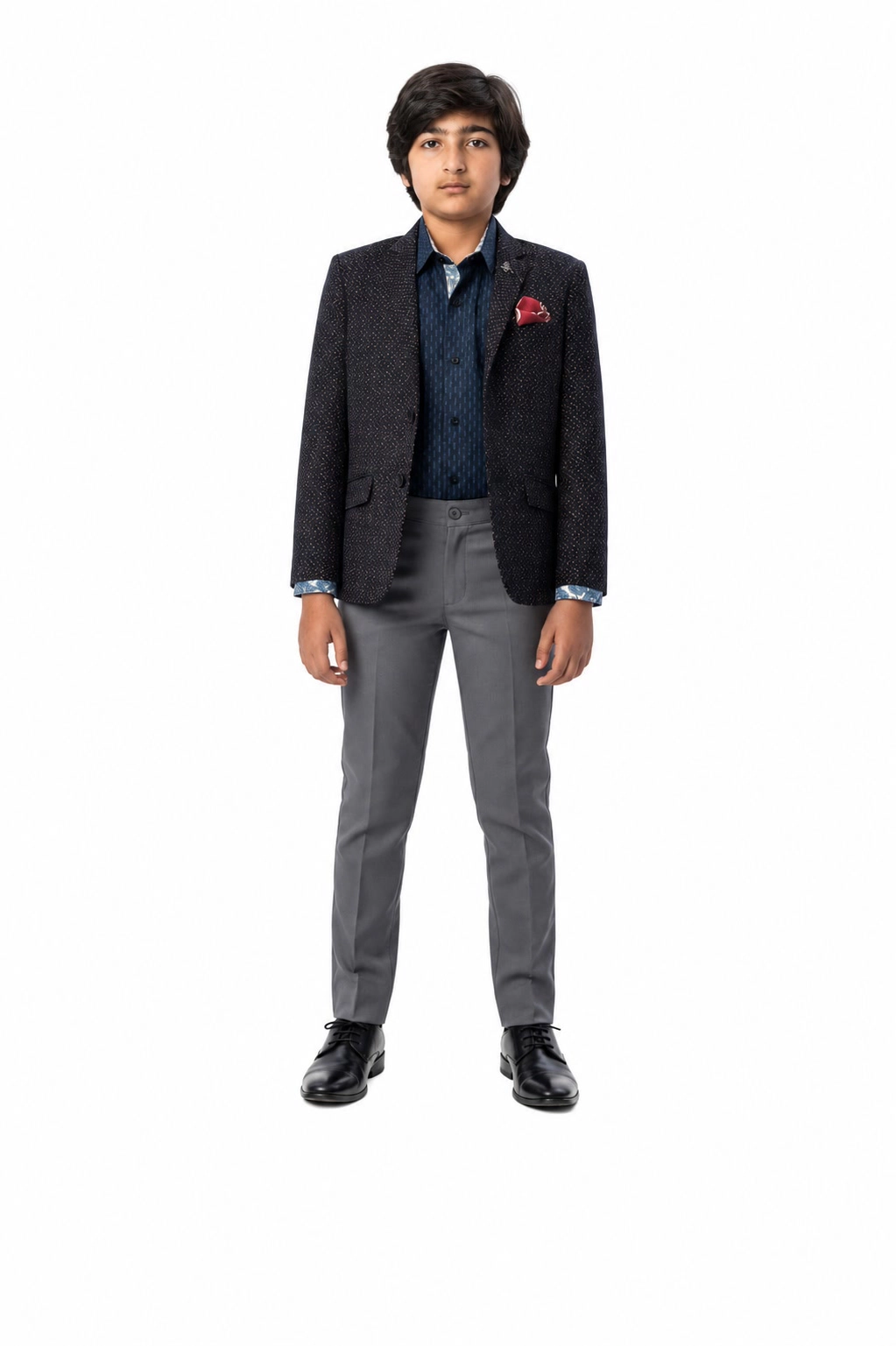 Elie Balleh Boys Slim Fit Digital Rain Jacket
