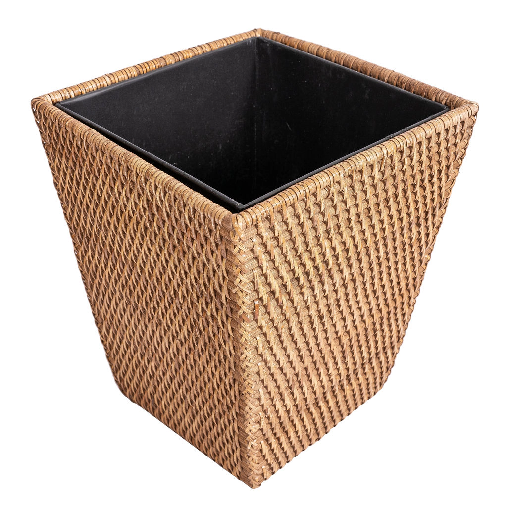 Saboga Home™ Square Tapered Waste Basket with Metal Liner
