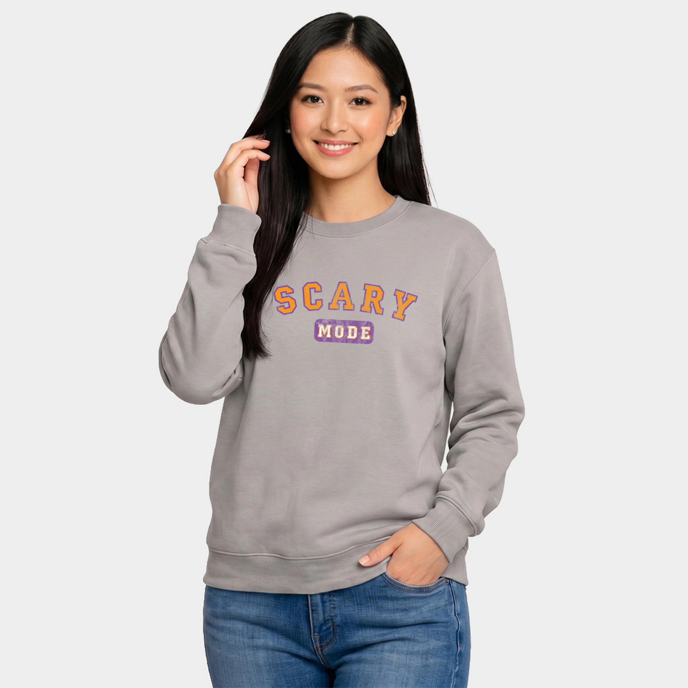 Simply Sage Market - Women's Graphic Sweatshirt Scary Mode
