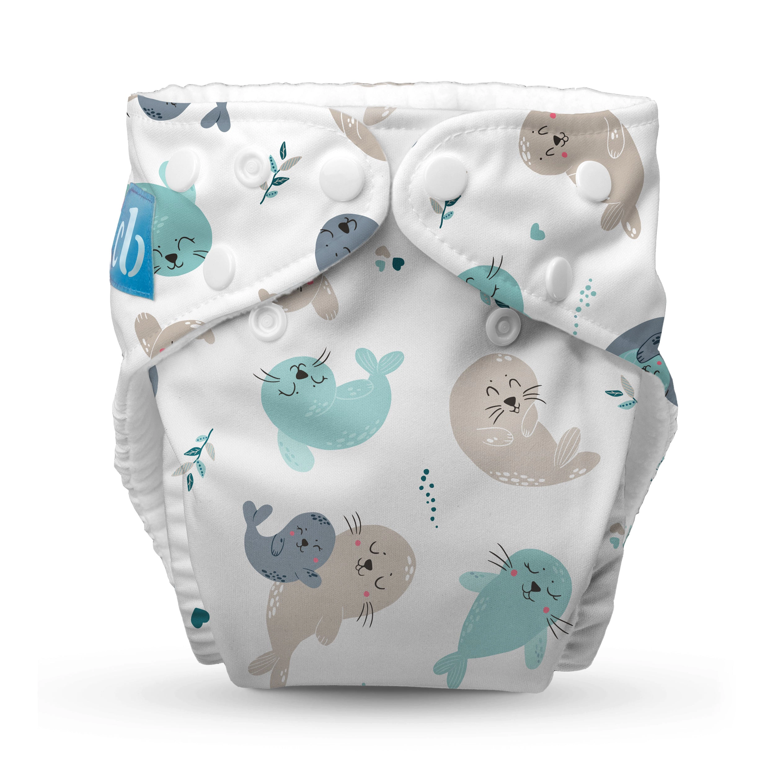 Charlie Banana One-Size Reusable Cloth Diaper with Fleece Lining - Includes Deluxe Insert - Seally