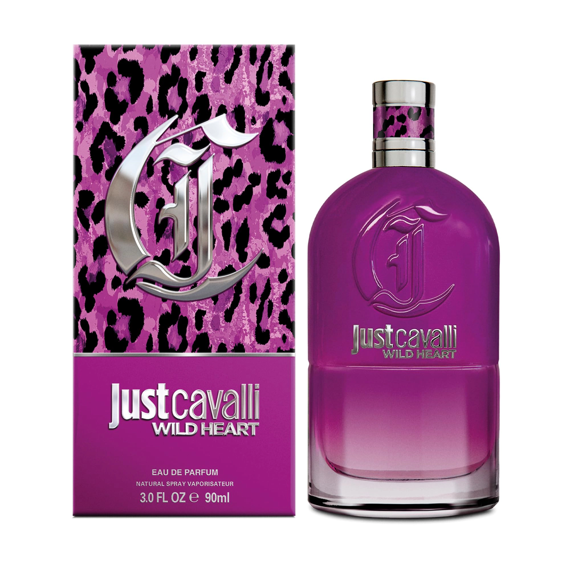 Roberto Cavalli Just Cavalli Wild Heart Eau de Parfum for Women - Floral Woody 3.0 oz Spray