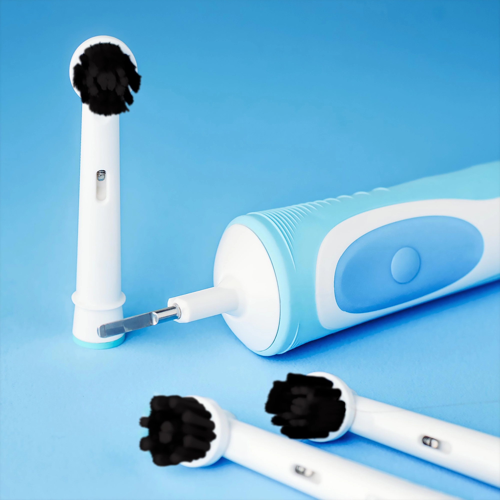 Pursonic Unisex Charcoal Infused Whitening Replacement Brush Heads for Electric Toothbrushes