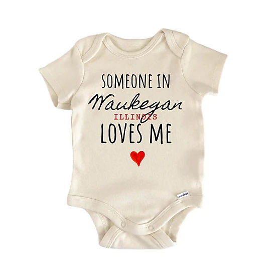NOFO VIBES Unisex Waukegan Illinois Baby Gift Baby Bodysuit