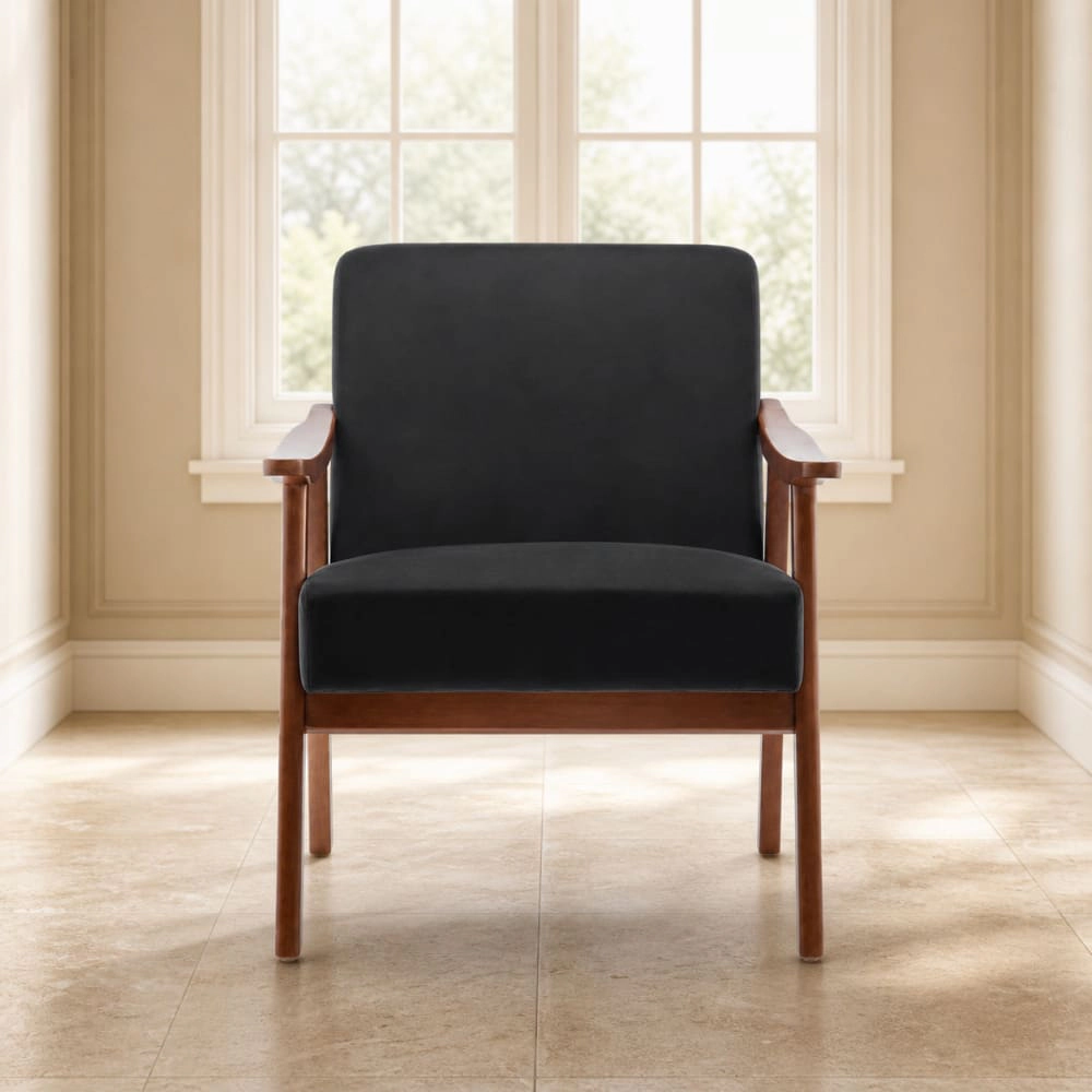 GOODSILO Upholstered Velvet Accent Chair Stylish Durable Seating