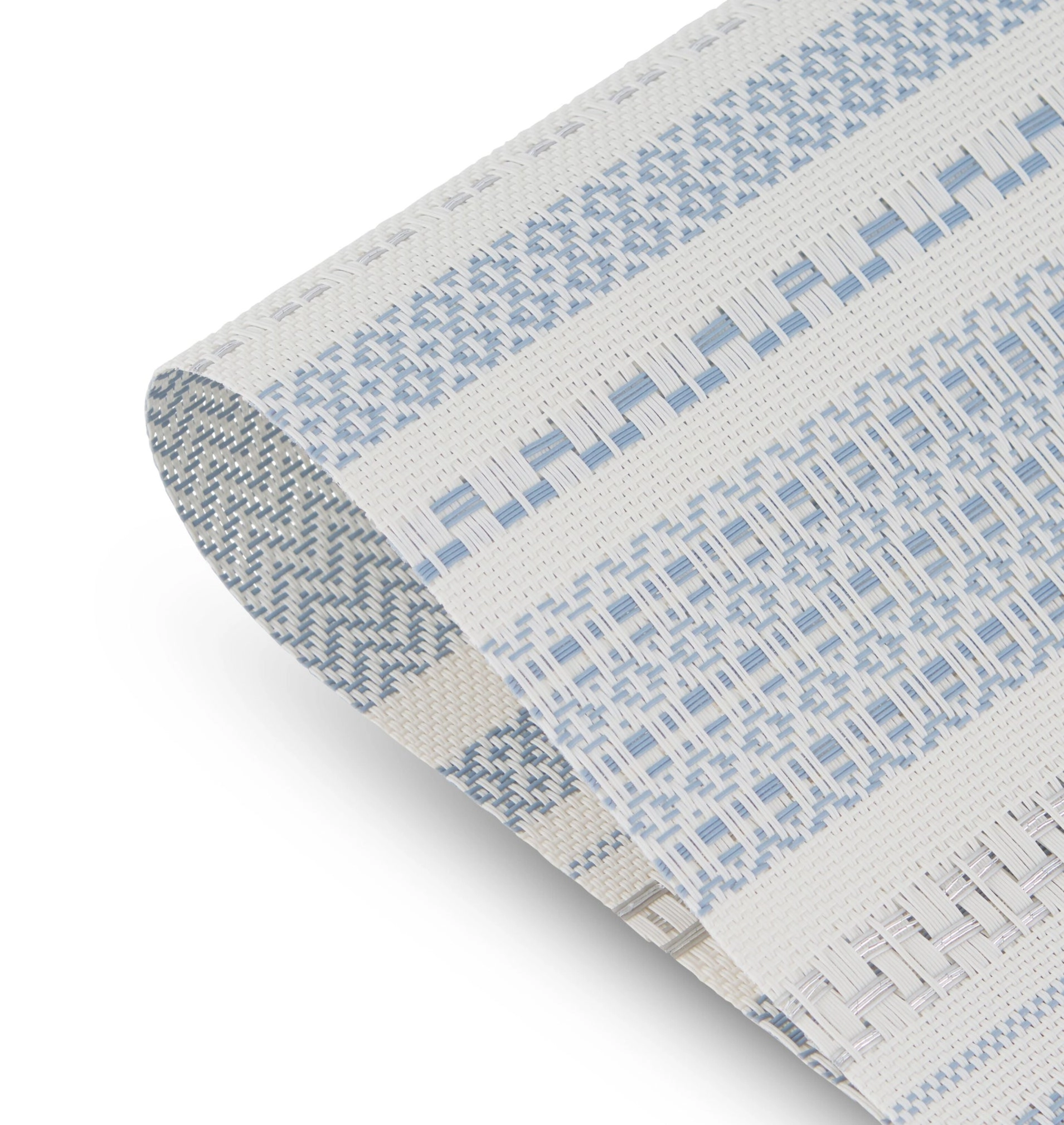 Dainty Home Maya Woven Vinyl Reversible Rectangular 12" x 18" Placemat Set of 6