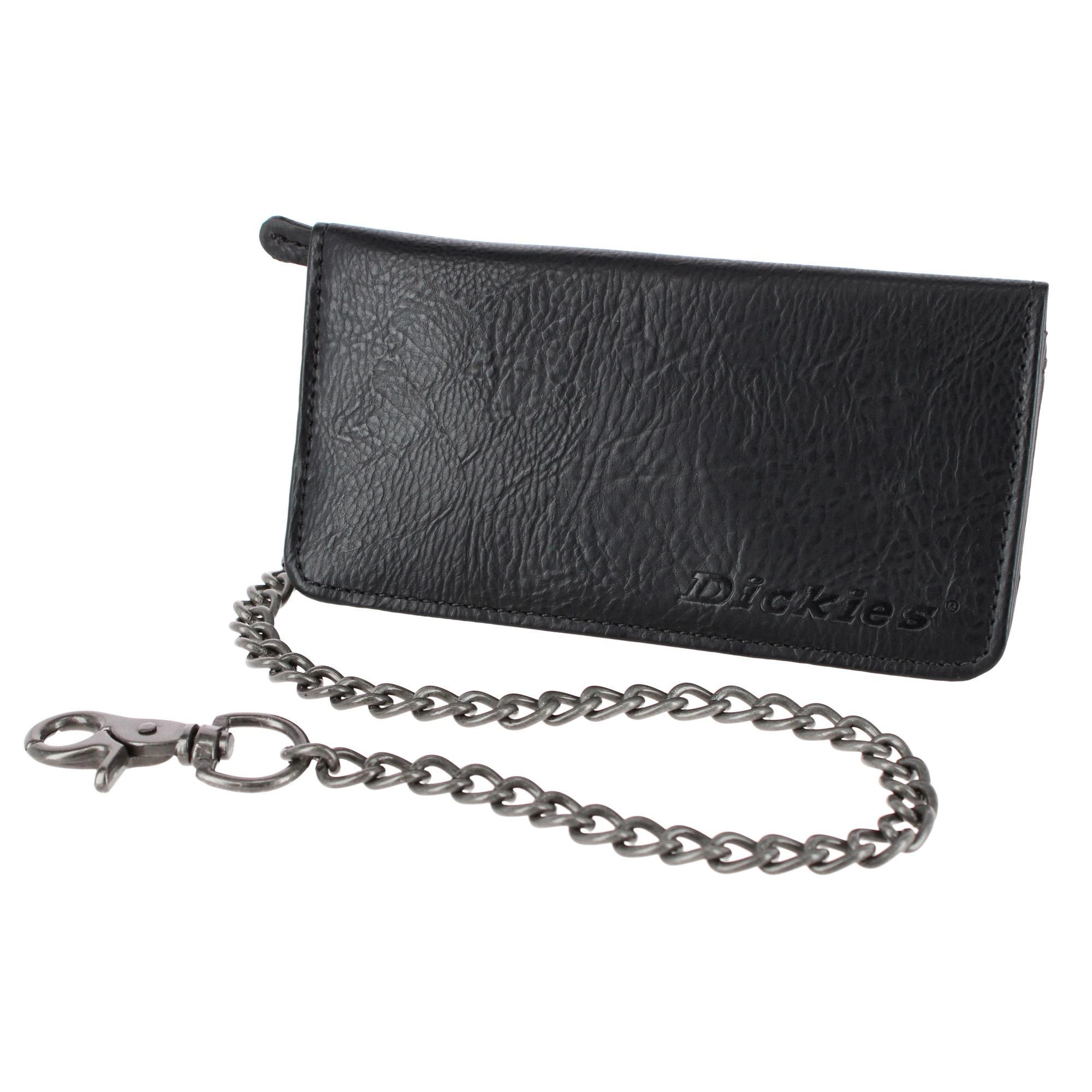 Dickies Men's Leather Trucker Chain Wallet