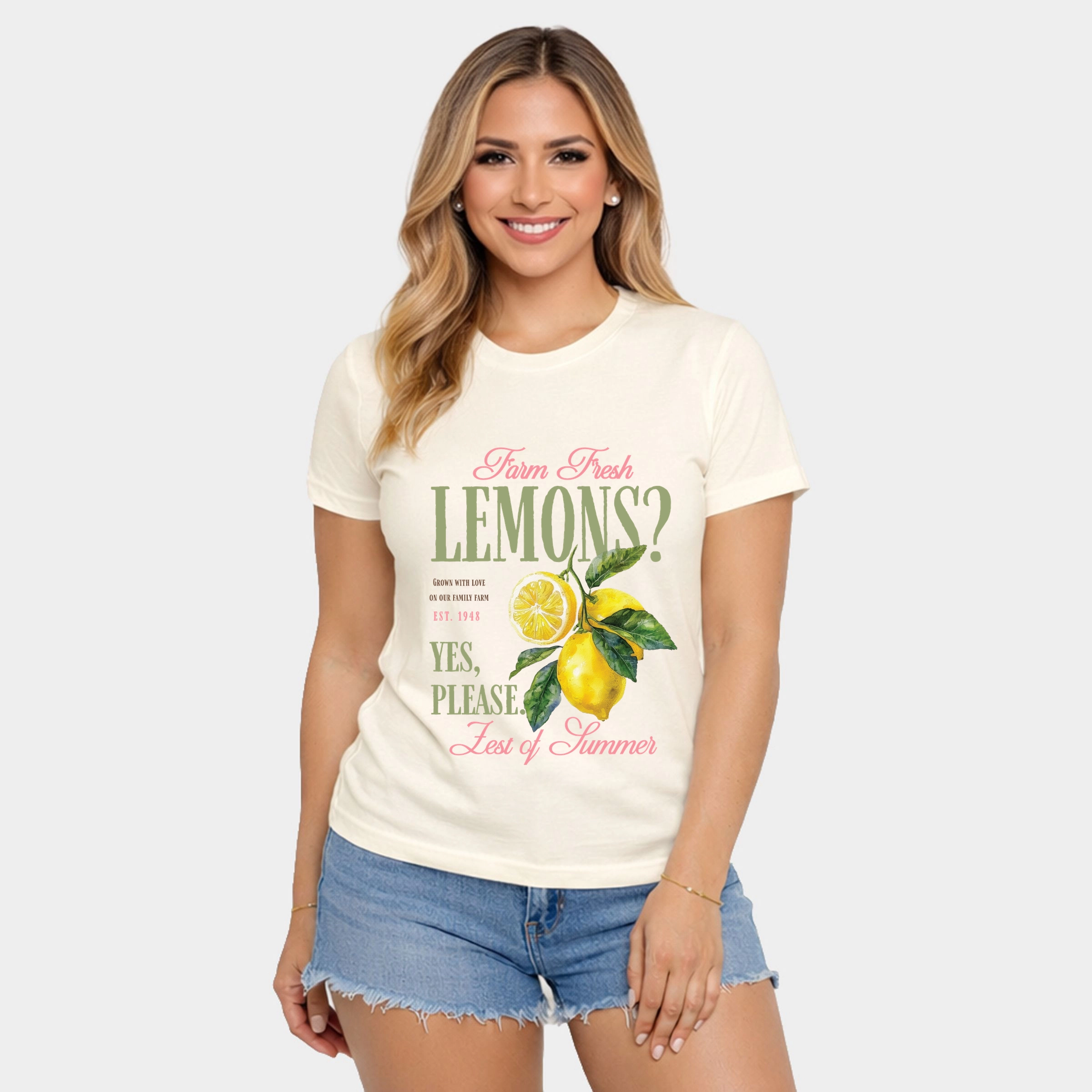 Simply Sage Market - Farm Fresh Lemons Zest of Summer Women's Short Sleeve Graphic T-Shirt