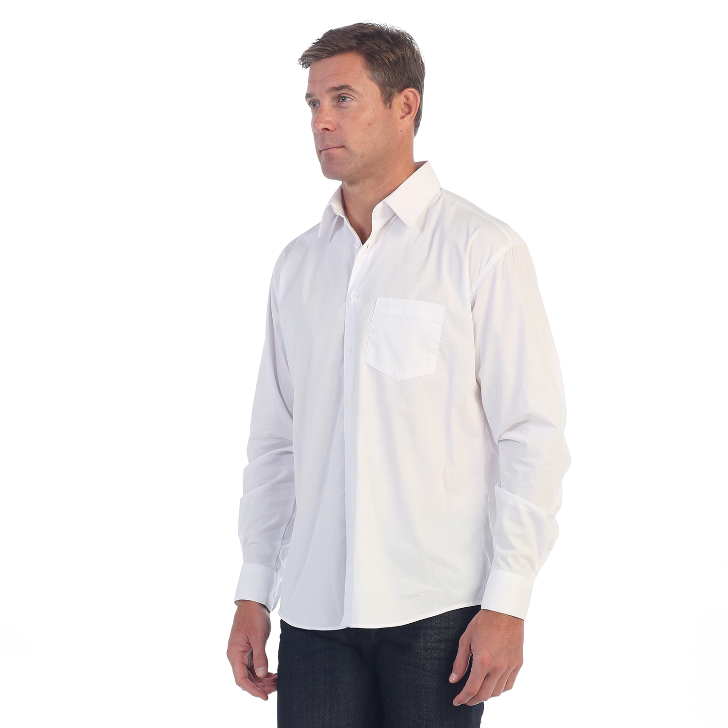 Gioberti Men's Long Sleeve Solid Dress Shirt