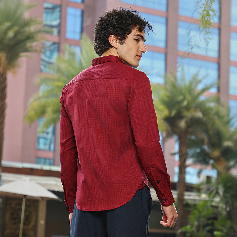 Houndstooth-Tactile Shirt