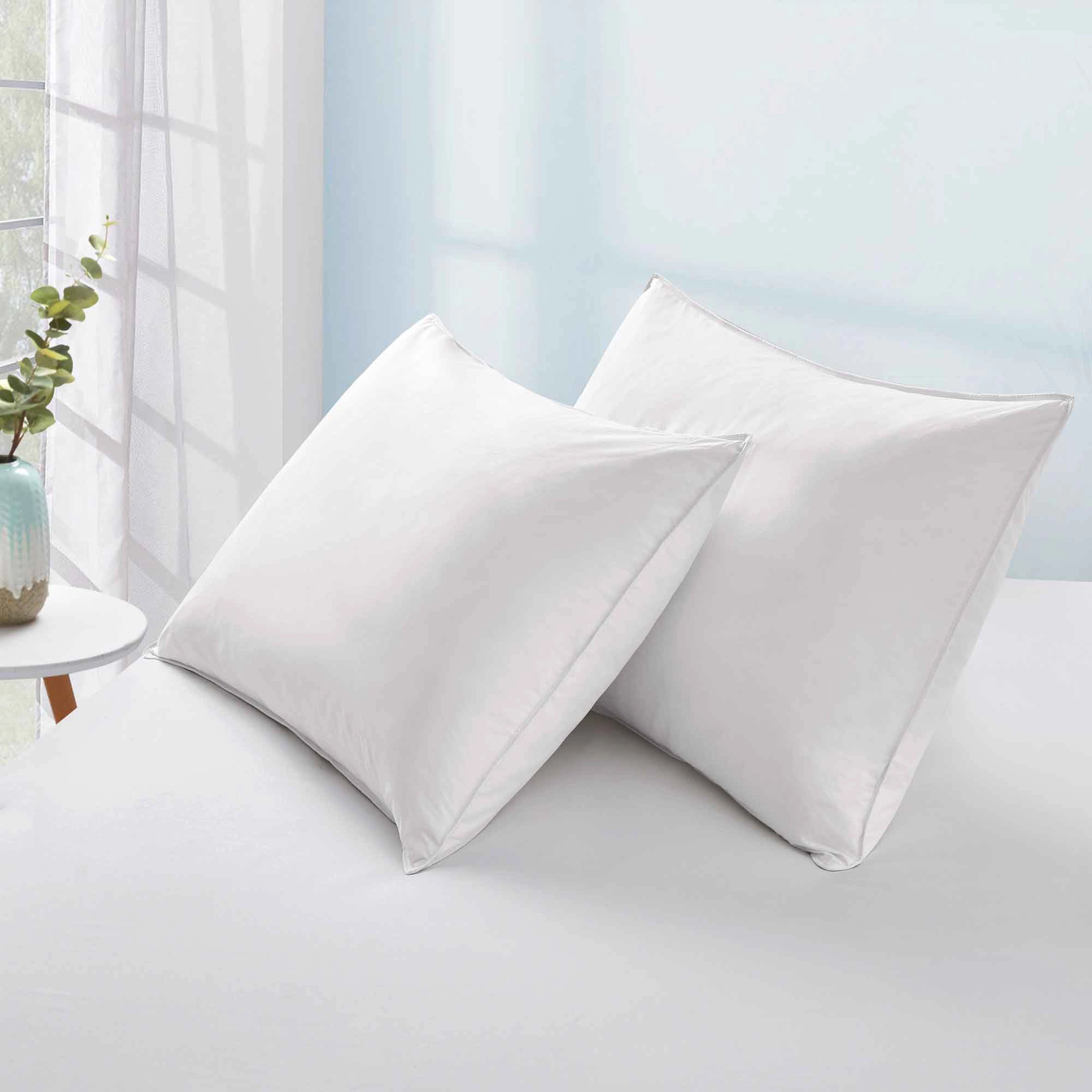 PEACENEST Goose Feather Pillow Set Soft Supportive Bed Pillows