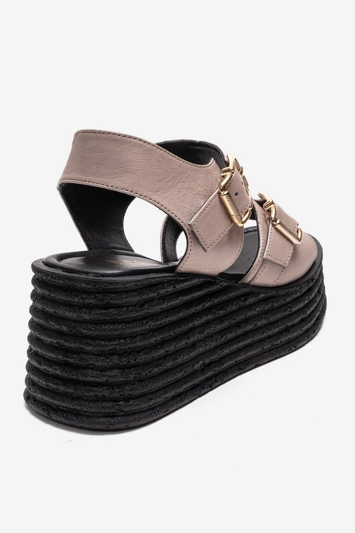 Forever & Always Womens Mirette Leather Platform Sandals