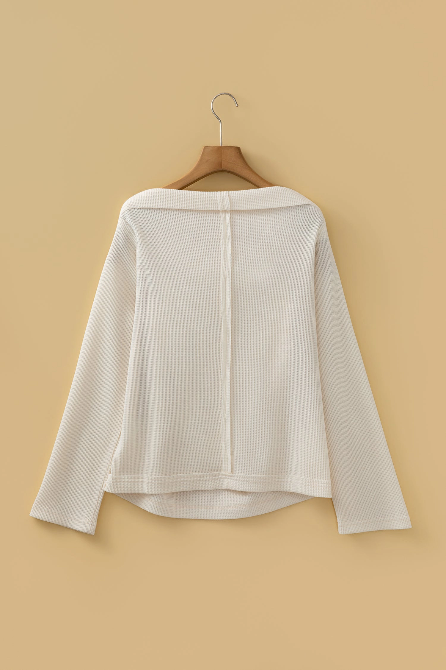 Threaded Pear Katelyn Knit Asymmetric Long Sleeve Top