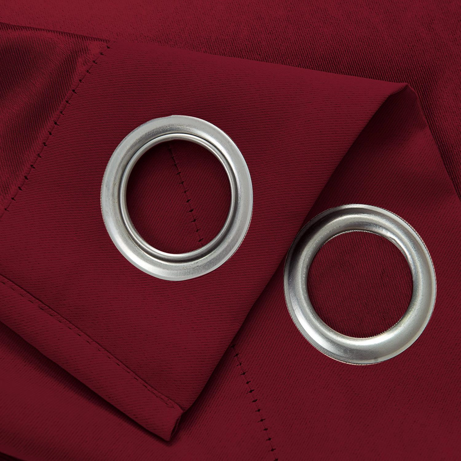 RT Designers Anchorage Blackout Grommet Window Curtain Panel for Bedroom 54 x 84 Red