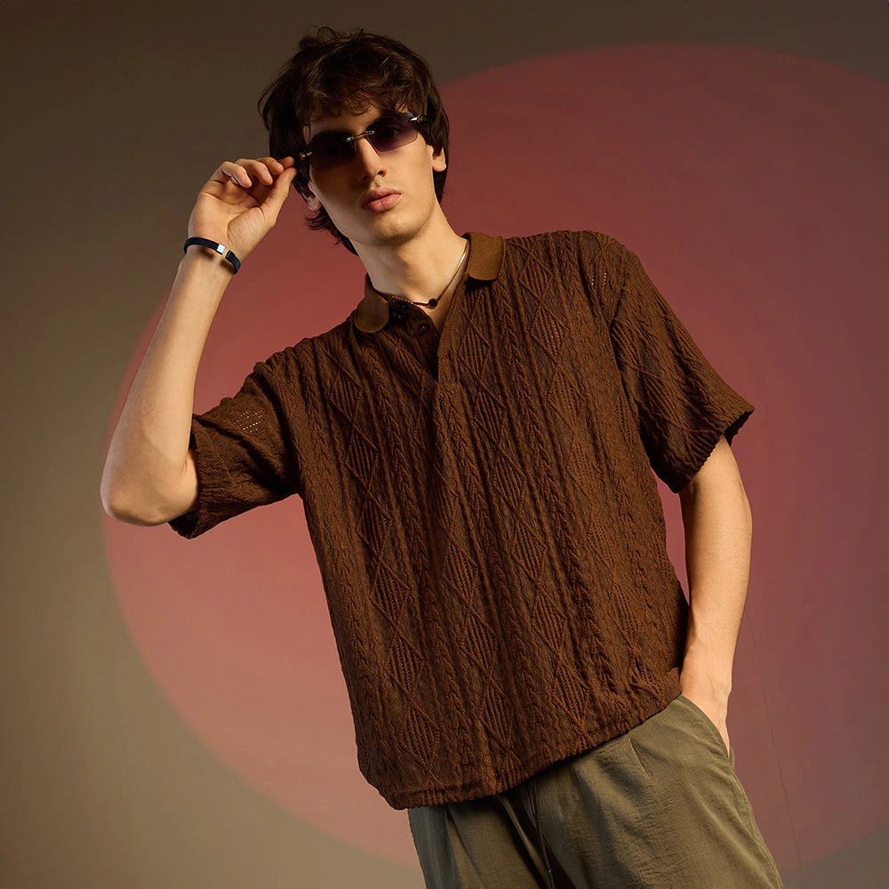 Argyle Oversized T-Shirt