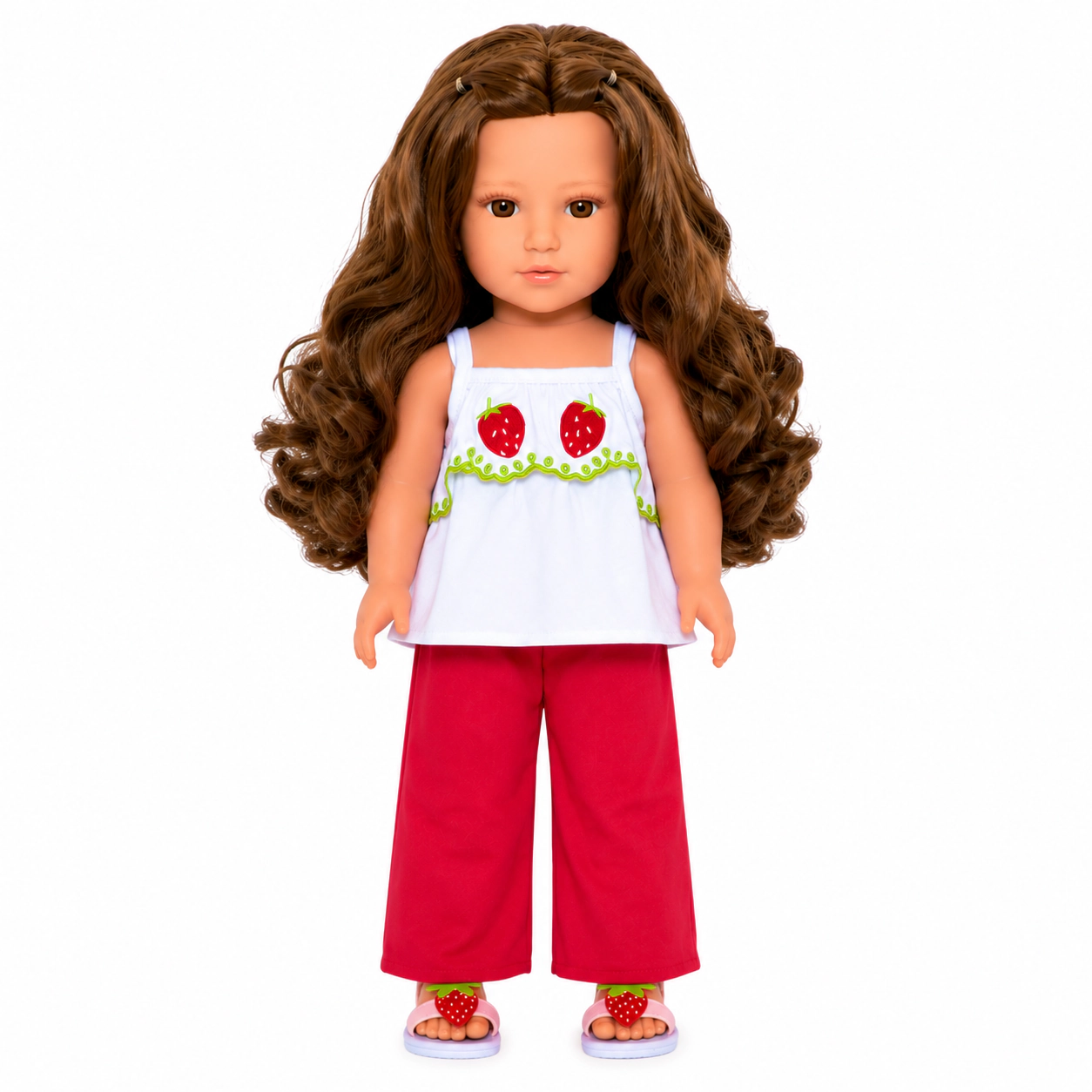 Kennedy and Friends Girl Doll Lorelei 18-Inch Doll with Long Curly Brown Hair and Stunning Brown Eyes