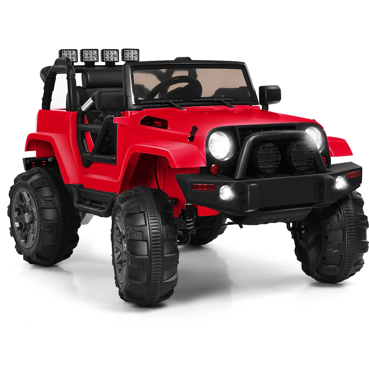 SUGIFT Remote Control LED Lights and MP3 Player 12V Kids Ride On Truck