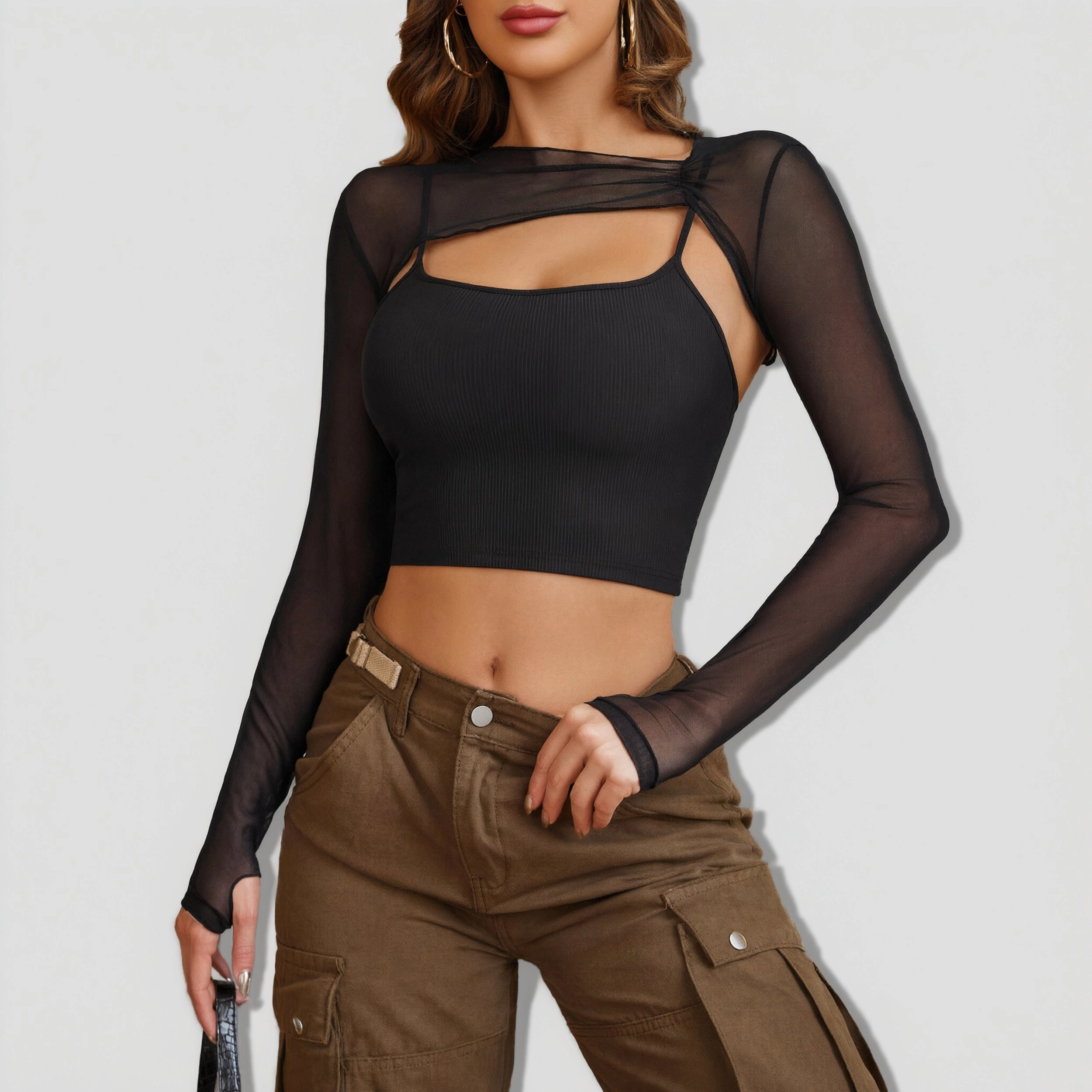 Avidlove Women's Sheer Mesh Top