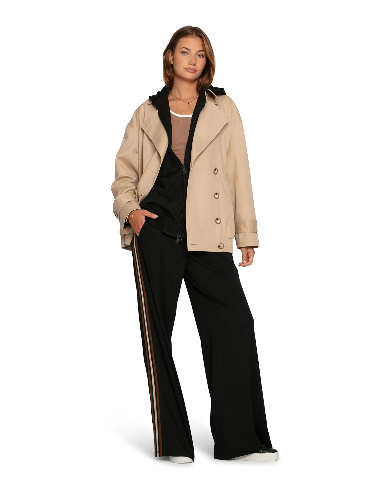 Belle & Bloom Beach Front Striped Wide Leg Pants
