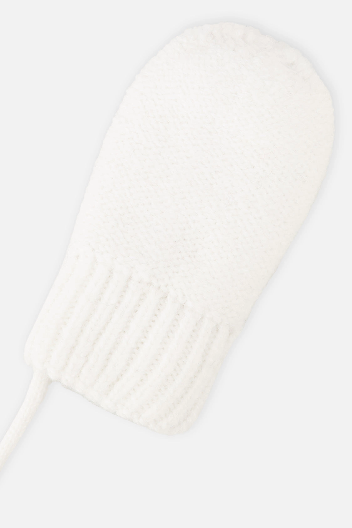 Deux par Deux Unisex Infant Knit Mittens with String