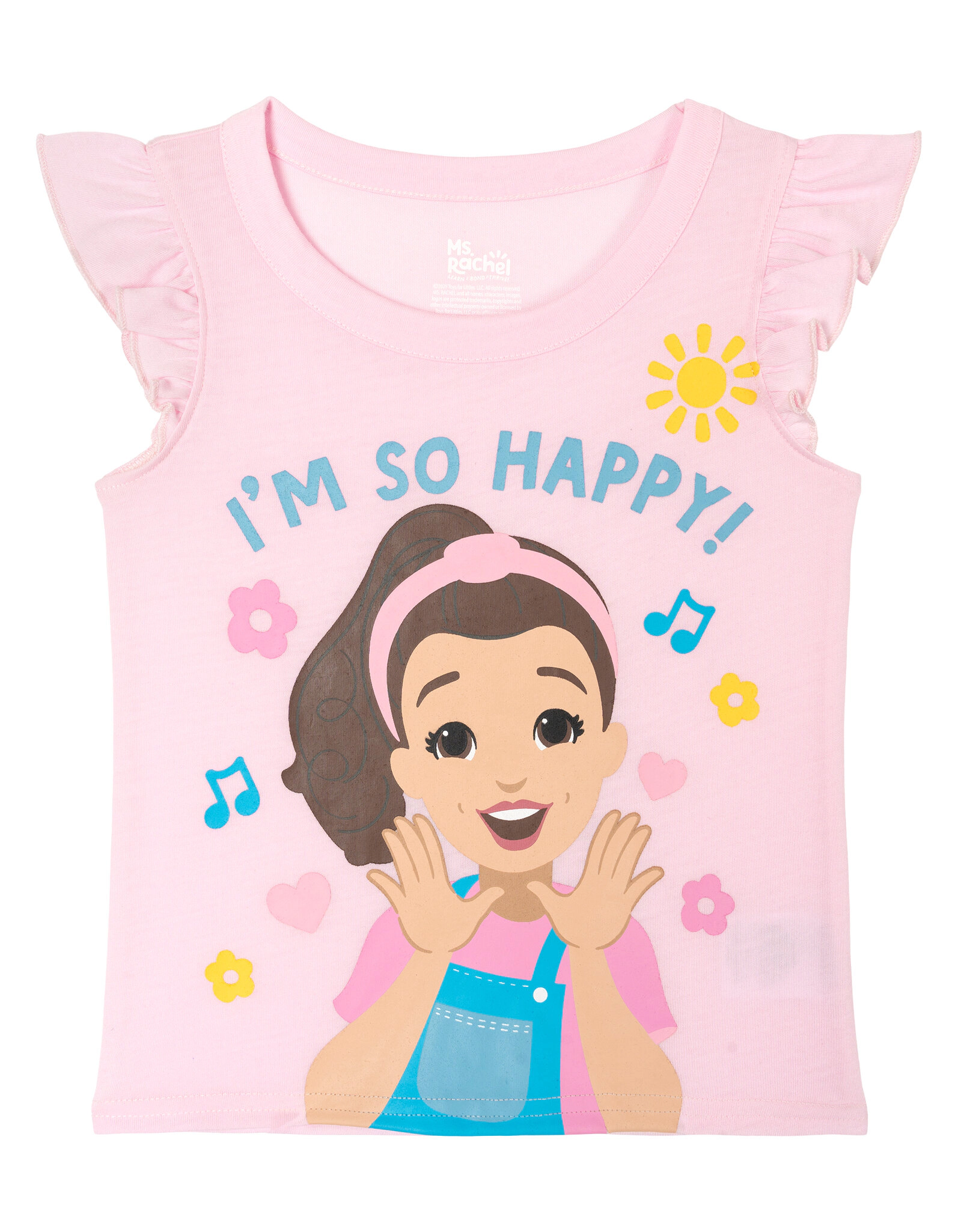 Ms. Rachel Girls' 2-Piece T-Shirt and Shorts Set